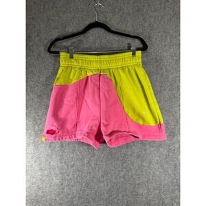 Nike Women's Athletic Shorts - Pink and Yellow